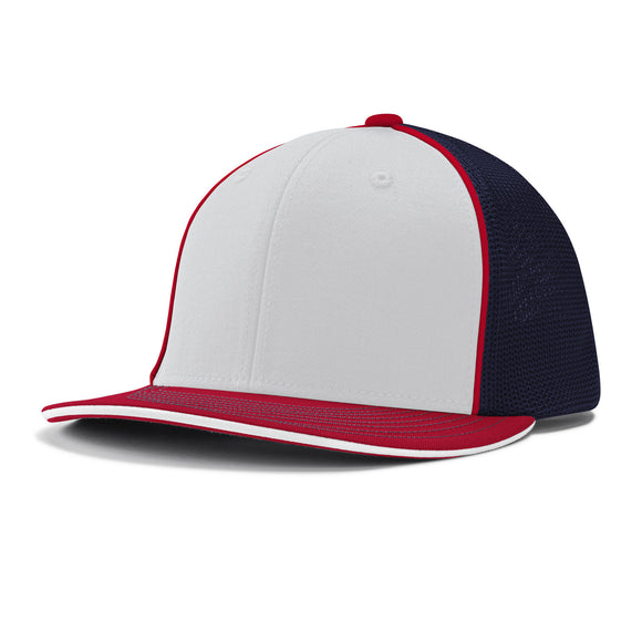 Champro HC3 White/Navy/Scarlet/Red Fitted Cap