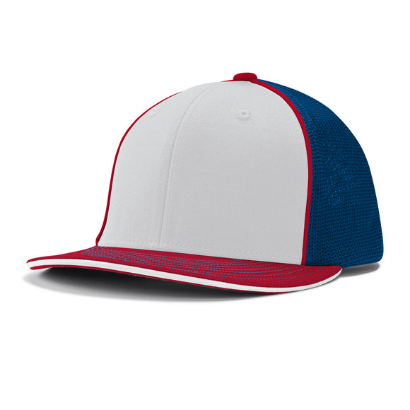 Champro HC3 White/Royal Blue/Scarlet/Red Fitted Cap