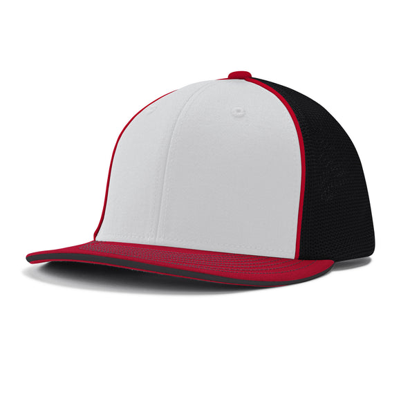 Champro HC3 White/Black/Scarlet/Red Fitted Cap