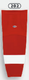 Athletic Knit (AK) HS2100-202 Detroit Jr. Red Wings Red Mesh Ice Hockey Socks