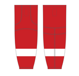 Athletic Knit (AK) HS2100 Detroit Red Wings Red Mesh Cut & Sew Ice Hockey Socks - PSH Sports