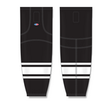 Athletic Knit (AK) HS2100 Black/White Mesh Cut & Sew Ice Hockey Socks - PSH Sports
