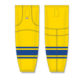 Athletic Knit (AK) HS2100 Maize/Royal Blue Mesh Cut & Sew Ice Hockey Socks - PSH Sports