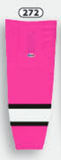Athletic Knit (AK) HS2100-272 Pink/White/Black Mesh Ice Hockey Socks