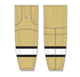 Athletic Knit (AK) HS2100 Vegas Gold/Black/White Mesh Cut & Sew Ice Hockey Socks - PSH Sports