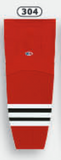 Athletic Knit (AK) HS2100-304 Chicago Blackhawks Red Mesh Ice Hockey Socks