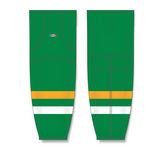Athletic Knit (AK) HS2100 Old Minnesota North Stars Kelly Green Mesh Cut & Sew Ice Hockey Socks - PSH Sports