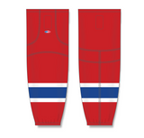 Athletic Knit (AK) HS2100 Montreal Canadiens Red Mesh Cut & Sew Ice Hockey Socks - PSH Sports