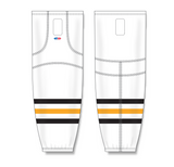 Athletic Knit (AK) HS2100 Pittsburgh Penguins White Mesh Cut & Sew Ice Hockey Socks - PSH Sports