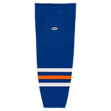 Athletic Knit (AK) HS2100-320 Edmonton Oilers Royal Blue Mesh Ice Hockey Socks