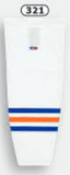 Athletic Knit (AK) HS2100-321 Edmonton Oilers White Mesh Ice Hockey Socks