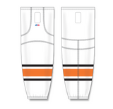 Athletic Knit (AK) HS2100 Philadelphia Flyers White Mesh Cut & Sew Ice Hockey Socks - PSH Sports