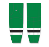 Athletic Knit (AK) HS2100 2013 Dallas Stars Kelly Green Mesh Cut & Sew Ice Hockey Socks - PSH Sports