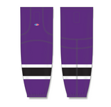 Athletic Knit (AK) HS2100 Purple/White/Black Mesh Cut & Sew Ice Hockey Socks - PSH Sports