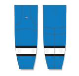 Athletic Knit (AK) HS2100 Pro Blue/Black/White Mesh Cut & Sew Ice Hockey Socks - PSH Sports