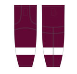 Athletic Knit (AK) HS2100 Peterborough Petes Maroon Mesh Cut & Sew Ice Hockey Socks - PSH Sports