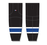 Athletic Knit (AK) HS2100 2014 Tampa Bay Lightning Third Black Mesh Cut & Sew Ice Hockey Socks - PSH Sports