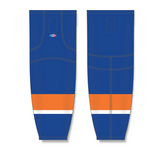 Athletic Knit (AK) HS2100 2010 New York Islanders Royal Blue Mesh Cut & Sew Ice Hockey Socks - PSH Sports