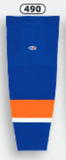 Athletic Knit (AK) HS2100-490 2010 New York Islanders Royal Blue Mesh Ice Hockey Socks
