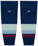 Athletic Knit (AK) HS2100-500 2021 Seattle Kraken Navy Mesh Ice Hockey Socks