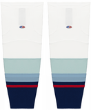 Athletic Knit (AK) HS2100-501 2021 Seattle Kraken White Mesh Ice Hockey Socks