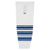 Athletic Knit (AK) HS2100-505 New Toronto Maple Leafs White Mesh Ice Hockey Socks