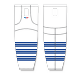 Athletic Knit (AK) HS2100 New Toronto Maple Leafs White Mesh Cut & Sew Ice Hockey Socks - PSH Sports