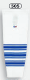 Athletic Knit (AK) HS2100-505 Mississauga Steelheads White Mesh Ice Hockey Socks