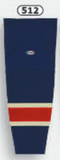 Athletic Knit (AK) HS2100-512 New York Rangers Heritage Navy Mesh Ice Hockey Socks