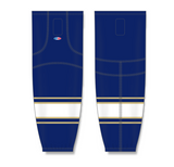 Athletic Knit (AK) HS2100 University of Notre Dame Fighting Irish Navy Mesh Cut & Sew Ice Hockey Socks - PSH Sports