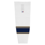Athletic Knit (AK) HS2100-521 University of Notre Dame Fighting Irish White Mesh Ice Hockey Socks