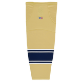 Athletic Knit (AK) HS2100-522 University of Notre Dame Fighting Irish Vegas Gold Mesh Ice Hockey Socks