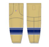 Athletic Knit (AK) HS2100 University of Notre Dame Fighting Irish Vegas Gold Mesh Cut & Sew Ice Hockey Socks - PSH Sports