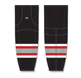 Athletic Knit (AK) HS2100 Buffalo Sabres Black Mesh Cut & Sew Ice Hockey Socks - PSH Sports