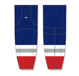 Athletic Knit (AK) HS2100 New York Rangers Third Navy Mesh Cut & Sew Ice Hockey Socks - PSH Sports