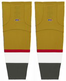 Athletic Knit (AK) HS2100-625 2021 Las Vegas Golden Knights Third Knights Gold Ice Hockey Socks