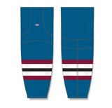 Athletic Knit (AK) HS2100 Colorado Avalanche Third Capital Blue Mesh Cut & Sew Ice Hockey Socks - PSH Sports