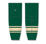 Athletic Knit (AK) HS2100 2004 NHL All Stars Forest Green Mesh Cut & Sew Ice Hockey Socks - PSH Sports