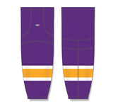 Athletic Knit (AK) HS2100 Vintage Los Angeles Kings Purple Mesh Cut & Sew Ice Hockey Socks - PSH Sports