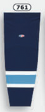 Athletic Knit (AK) HS2100-761 Navy/Sky Blue/White Mesh Ice Hockey Socks