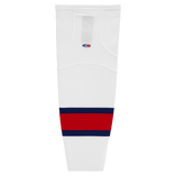 Athletic Knit (AK) HS2100-765 White/Navy/Red Mesh Ice Hockey Socks