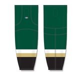 Athletic Knit (AK) HS2100 New Texas (Dallas) Stars Dark Green Mesh Cut & Sew Ice Hockey Socks - PSH Sports