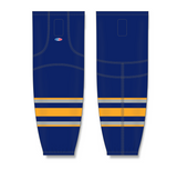 Athletic Knit (AK) HS2100 2009 Buffalo Sabres Third Navy Mesh Cut & Sew Ice Hockey Socks - PSH Sports