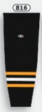 Athletic Knit (AK) HS2100-816 2014 Pittsburgh Penguins Third Black Mesh Ice Hockey Socks