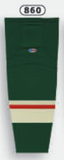 Athletic Knit (AK) HS2100-860 2017 Minnesota Wild Dark Green Mesh Ice Hockey Socks