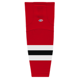 Athletic Knit (AK) HS2100-866 Utica Comets Red Mesh Ice Hockey Socks