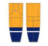 Athletic Knit (AK) HS2100 2013 Nashville Predators Gold Mesh Cut & Sew Ice Hockey Socks - PSH Sports