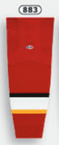Athletic Knit (AK) HS2100-883 2013 Calgary Flames Red Mesh Ice Hockey Socks