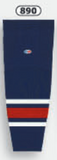 Athletic Knit (AK) HS2100-890 2010 Columbus Blue Jackets Navy Mesh Ice Hockey Socks