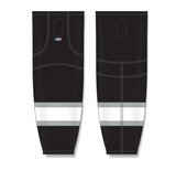 Athletic Knit (AK) HS2100 Old Los Angeles Kings Black Mesh Cut & Sew Ice Hockey Socks - PSH Sports